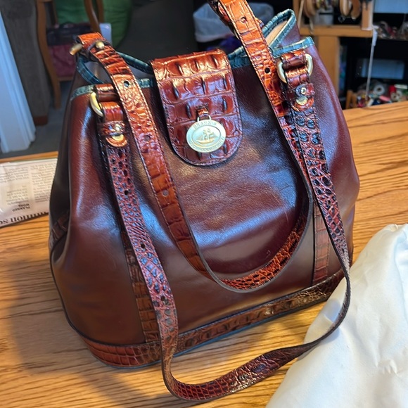 Brahmin leather bag with dust bag